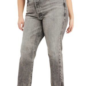 Good American Women's Plus Good Boy Acid Wash Bootcut Jeans Size 15
